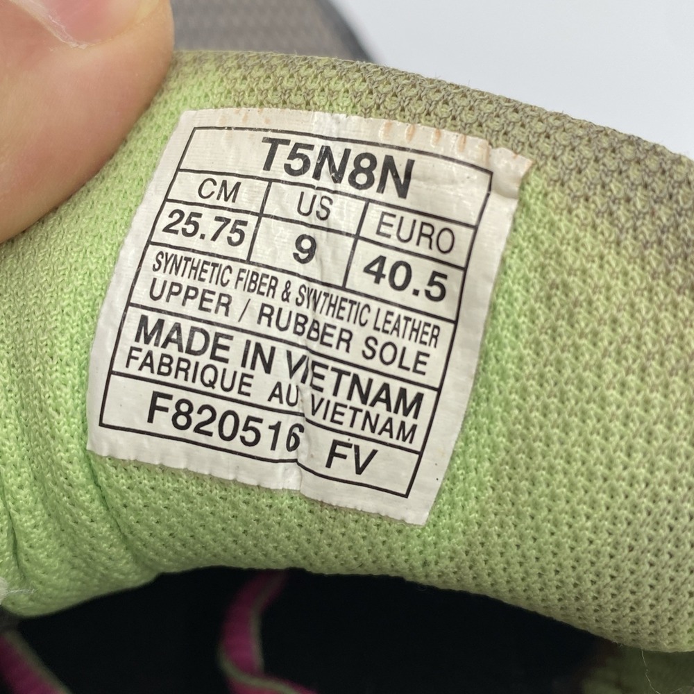 ASICS GEL-Venture 5 Trail Running Shoes Women's 9 Gray Pink Lime Green T5N8N - Picture 8 of 8